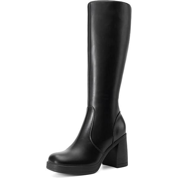 Amazon.com | DREAM PAIRS Knee High Boots, Comfortable Chunky