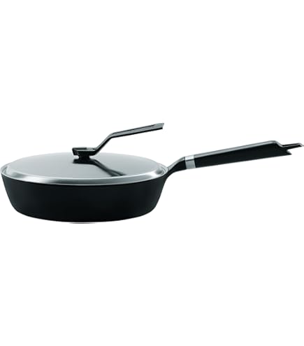 Amazon.com: Vermicular Frying Pan with Glass Lid | 24cm Deep (9.4