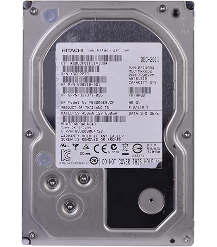 Amazon.com: HGST HUA723020ALA640 2TB SATA 3.5 7.2K 6Gbps