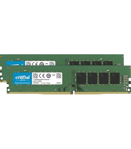 Crucial 32GB Kit (16GB x 2) DDR4 2666 MT/s (PC4-21300) UDIMM 288