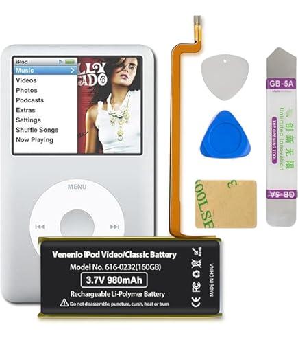 Amazon.com: Replacement Battery for iPod Classic Thin 5th 5.5 30GB