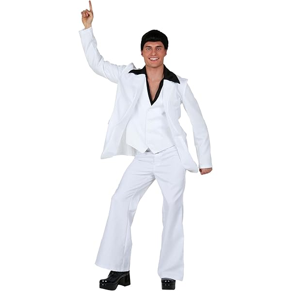 Amazon.com: Adult Deluxe Plus Size Saturday Night Fever Disco