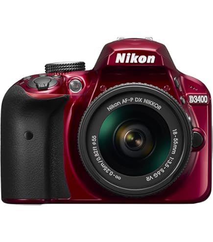 Amazon.com : Nikon D3400 w/ AF-P DX NIKKOR 18-55mm f/3.5-5.6G VR