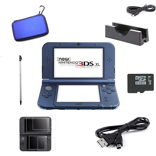 Amazon.com: New Nintendo 3DS LL Metallic Blue (Japanese Imported