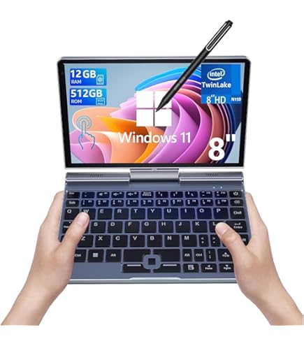 Amazon.com: KOOFORWAY Mini Laptop 8 inch HD Touchscreen Portable