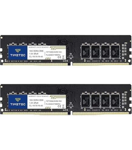 Timetec 16GB KIT(2x8GB) DDR4 3200MHz (or 2933MHz or 2666MHz) PC4
