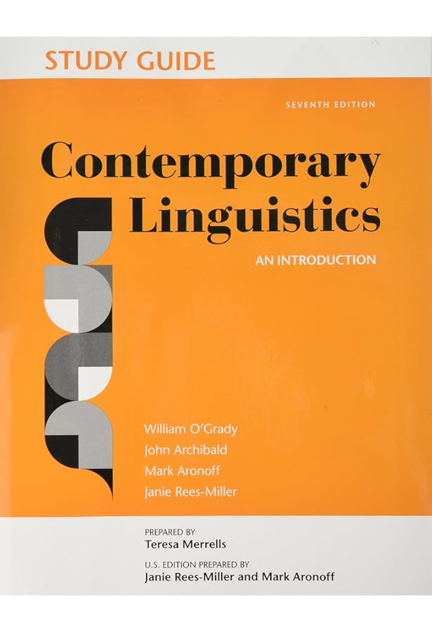 Amazon.com: Contemporary Linguistics: An Introduction