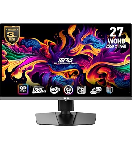 Amazon.com: msi MAG 271QPX QD-OLED E2 27-inch 2K Gaming Monitor