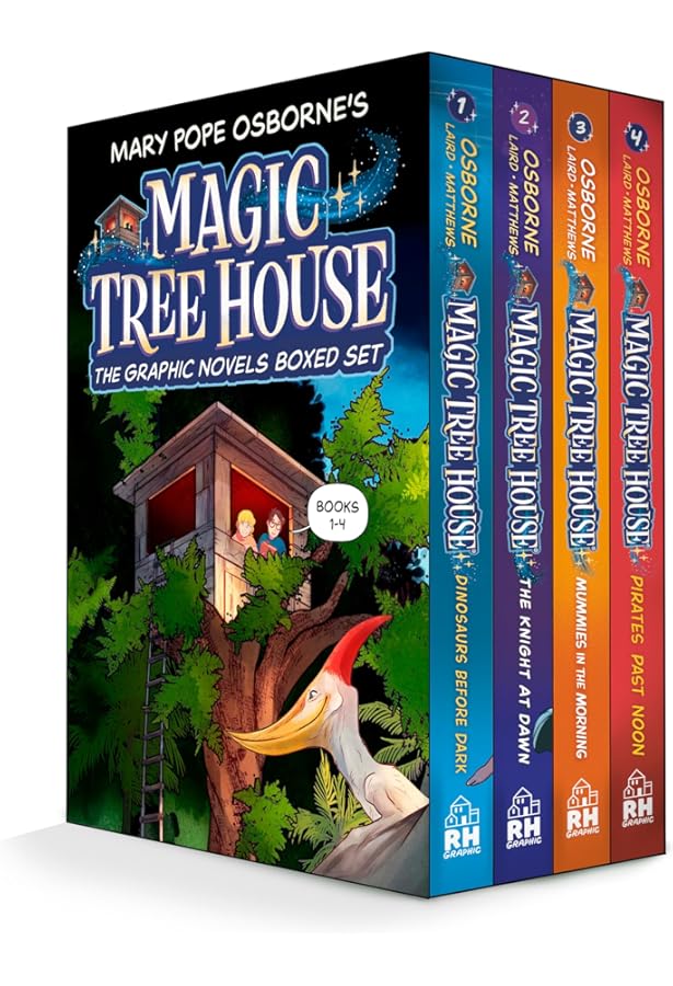 Amazon.com: Magic Tree House 1-4 Treasury Boxed Set: Dinosaurs
