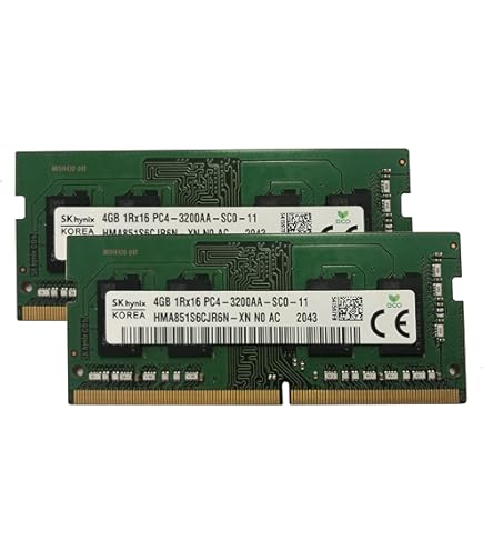 Micron 8GB KIT(2 x 4GB) DDR4 3200MHz PC4-25600 1.2V 1R x 16 SODIMM