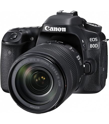 Amazon.com : Canon EOS 80D Digital SLR Kit with EF-S 18-135mm f