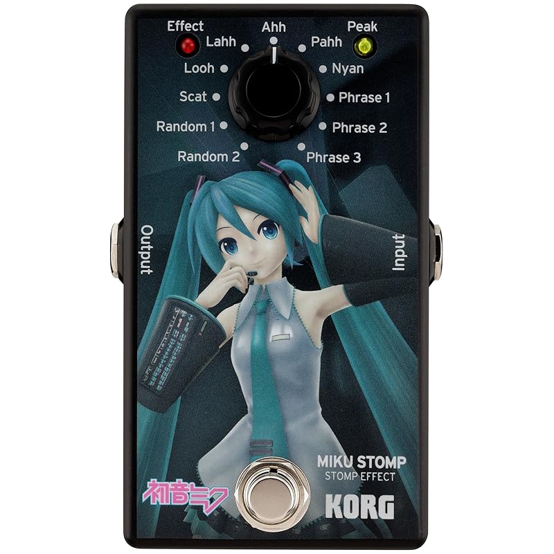 KORG Miku Stomp - ギターのピッキングに合わせてボーカロイド「初音