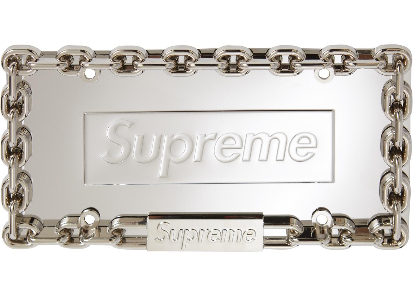Supreme Chain License Plate Frame Chrome - StockX News