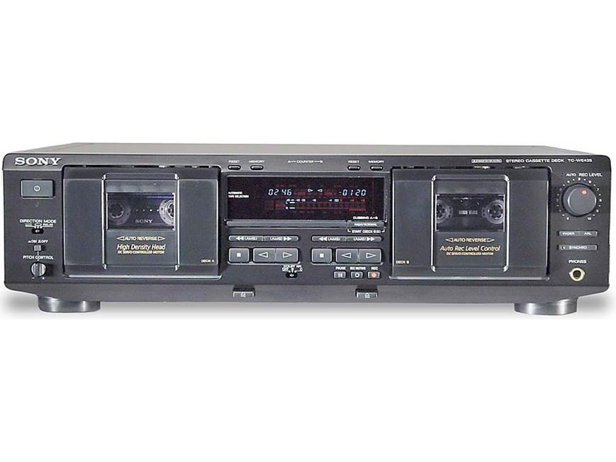 Sony TC-WE435 Dubbing cassette deck at Crutchfield
