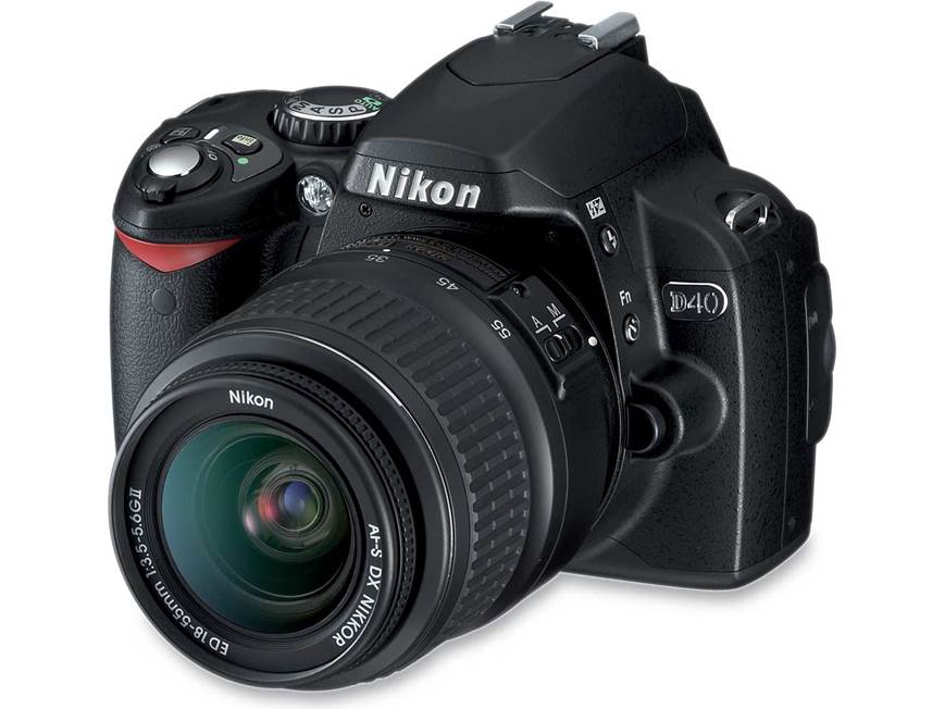 Nikon D40 Kit 6.1-megapixel digital SLR camera with 18-55mm zoom