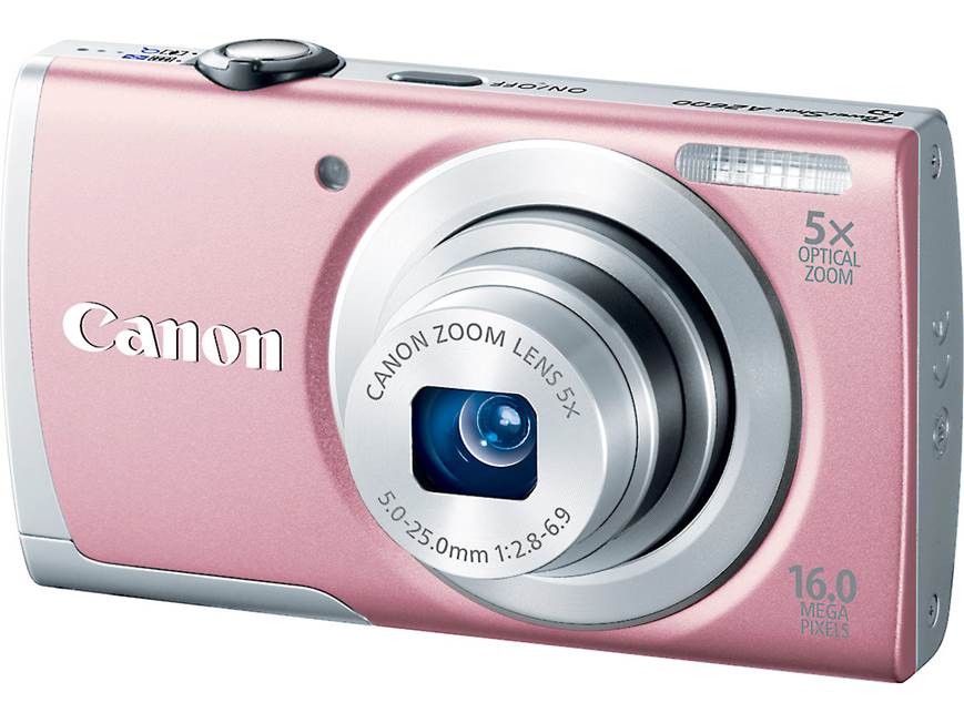 Canon PowerShot A2600 (Pink) 16-megapixel digital camera with 5X