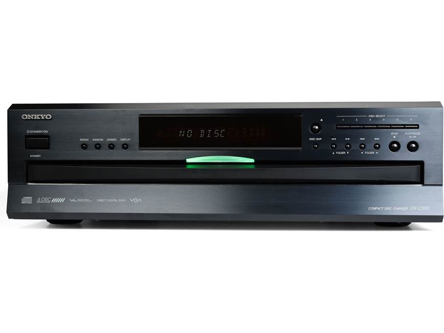 Onkyo DX-C390 6-CD changer with MP3 CD playback at Crutchfield