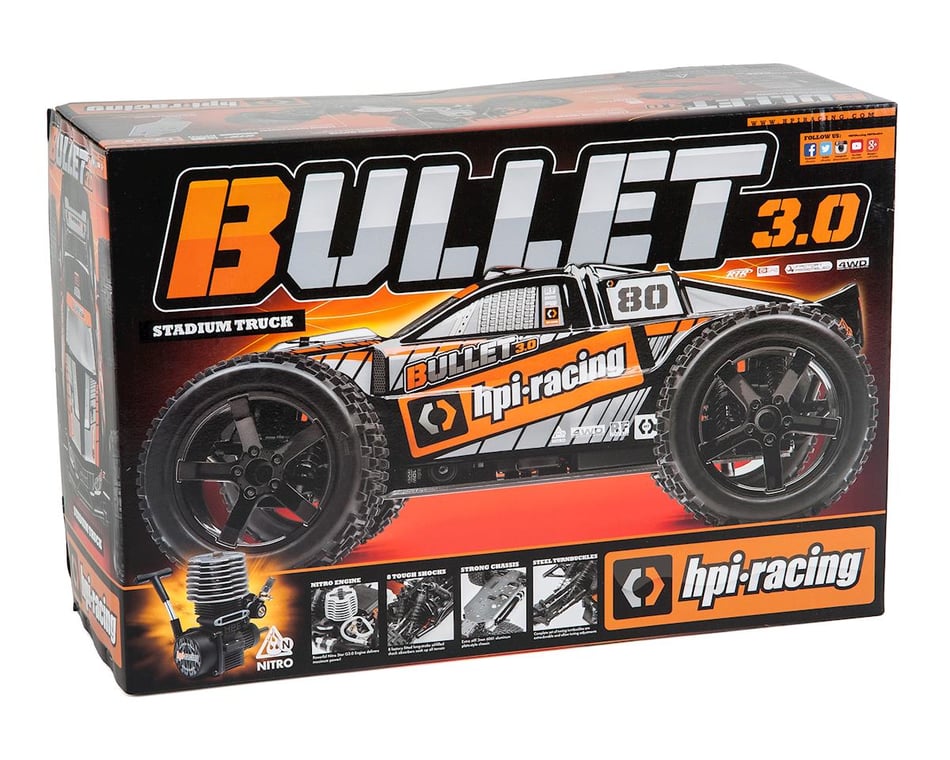 HPI Bullet ST 3.0 RTR 1/10 Scale 4WD Nitro Stadium Truck
