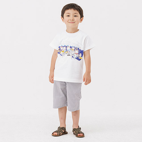 ANAオリジナル＞familiar for ANA Tシャツ120cm （飛行機のなかデザイン）