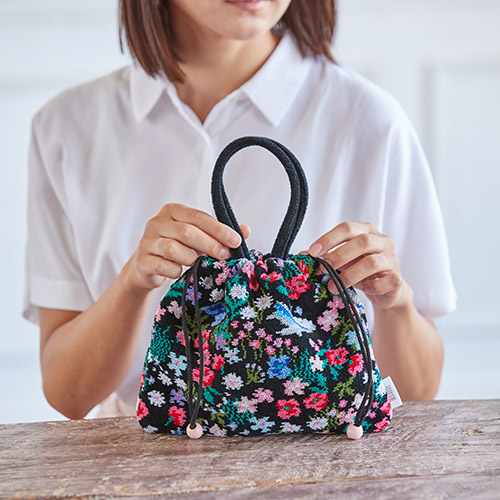 ANAオリジナル＞FEILER for ANA 手付き巾着