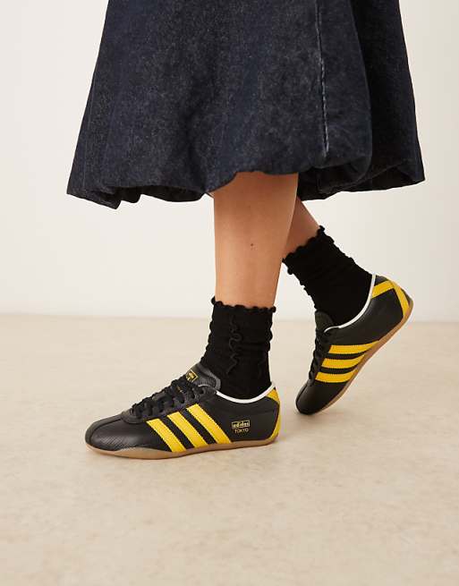 adidas Originals Tokyo Sneakers in black and yellow | ASOS