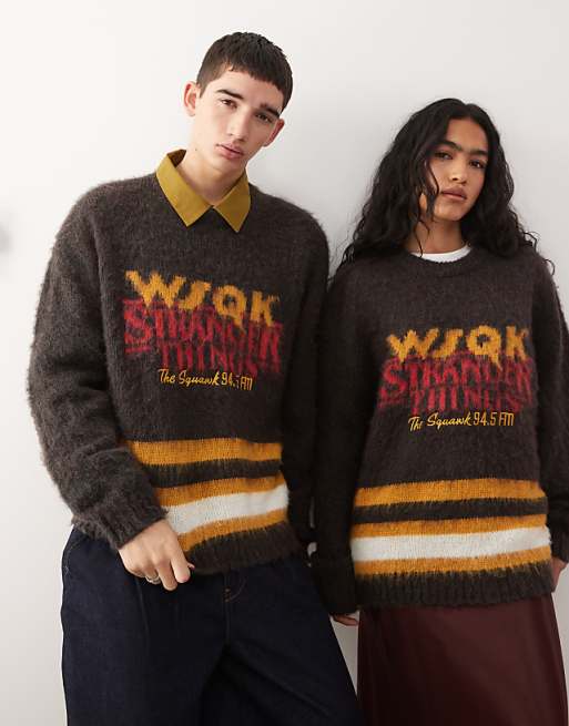 Reclaimed Vintage x Stranger Things Unisex oversized knit sweater