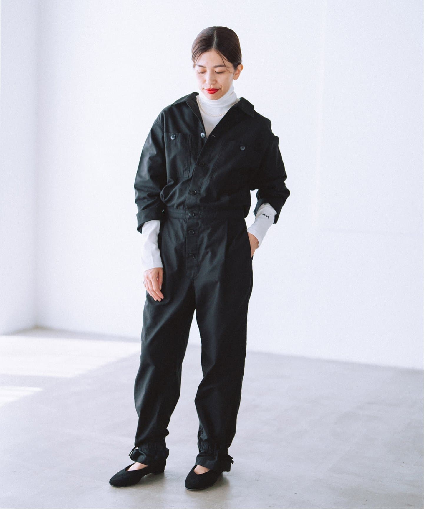 BLACK ジャンプスーツ（つなぎ／オールインワン）｜IENA（イエナ）の