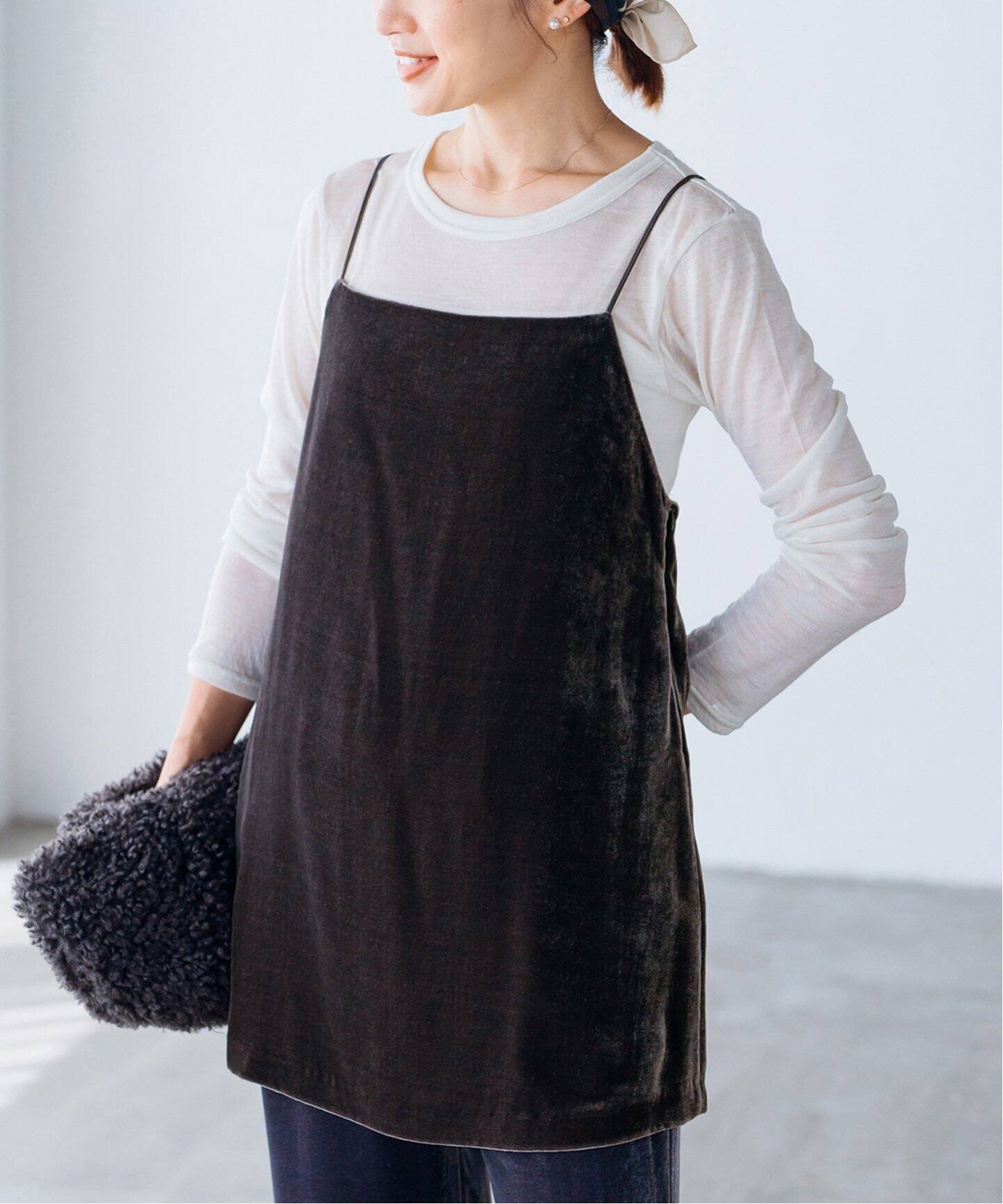 Silk Mix ベルベット キャミソール（キャミソール）｜IENA（イエナ）の