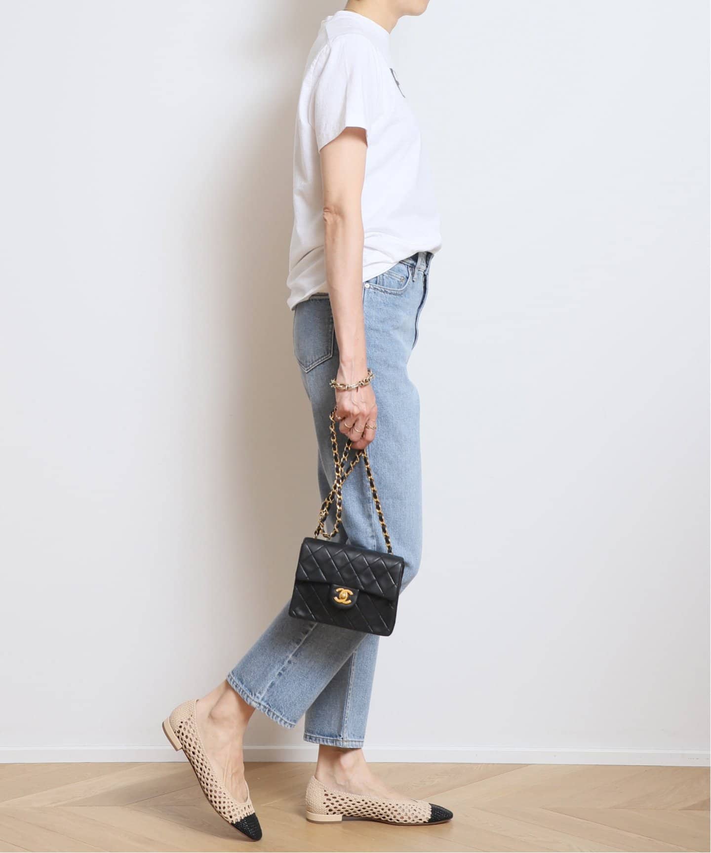 FRANCESCO RUSSO/フランチェスコ ルッソ】 MESH バレエシューズ