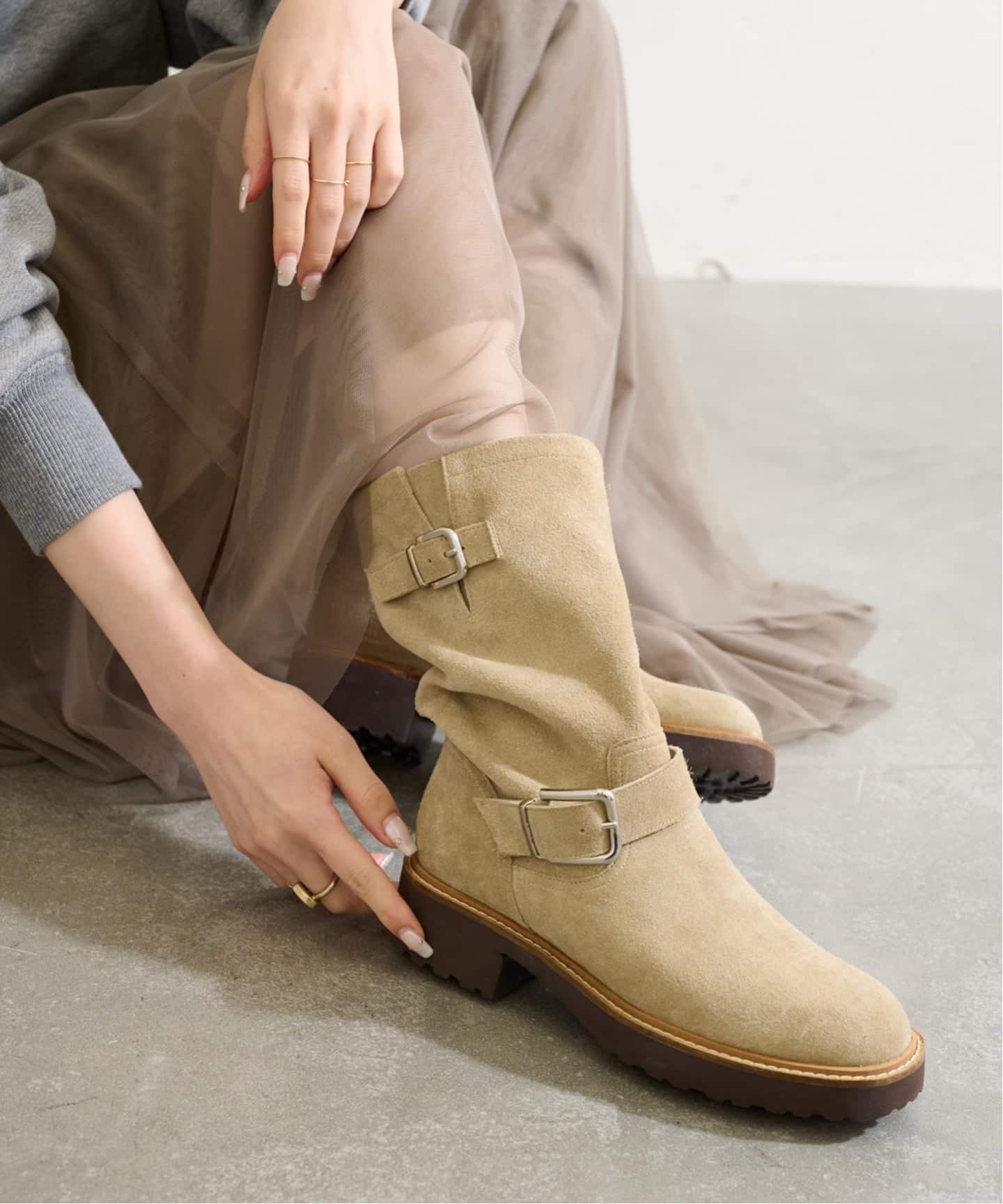 追加》レザーエンジニアブーツ（ブーティ・ショートブーツ）｜LE TALON