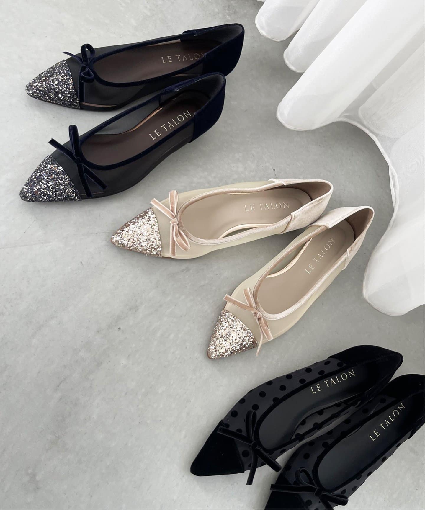 ポインテッドトゥキャップチュールバレエ（バレエシューズ）｜LE TALON