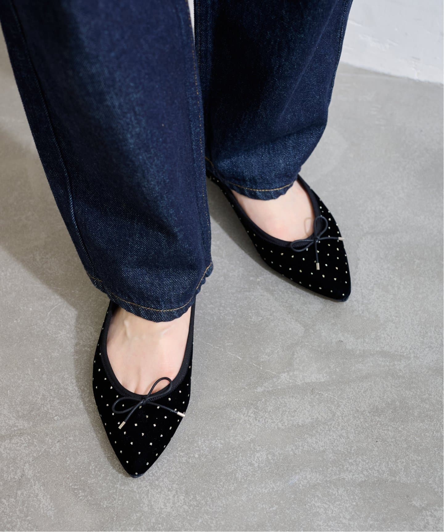 ポインテッドグリッタードットバレエ（バレエシューズ）｜LE TALON（ル