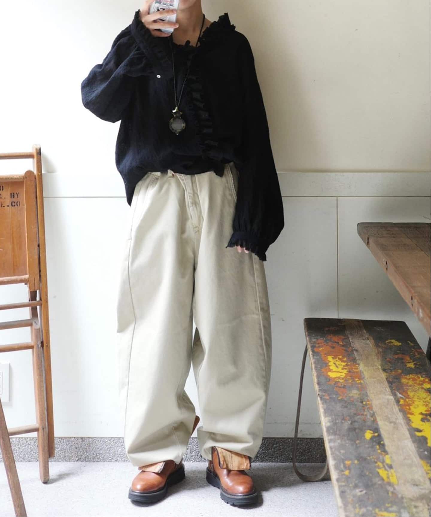 リファイン フリルブラウス（シャツ／ブラウス）｜journal standard