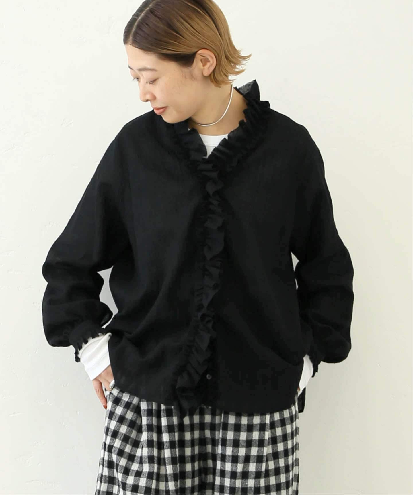 リファイン フリルブラウス（シャツ／ブラウス）｜journal standard