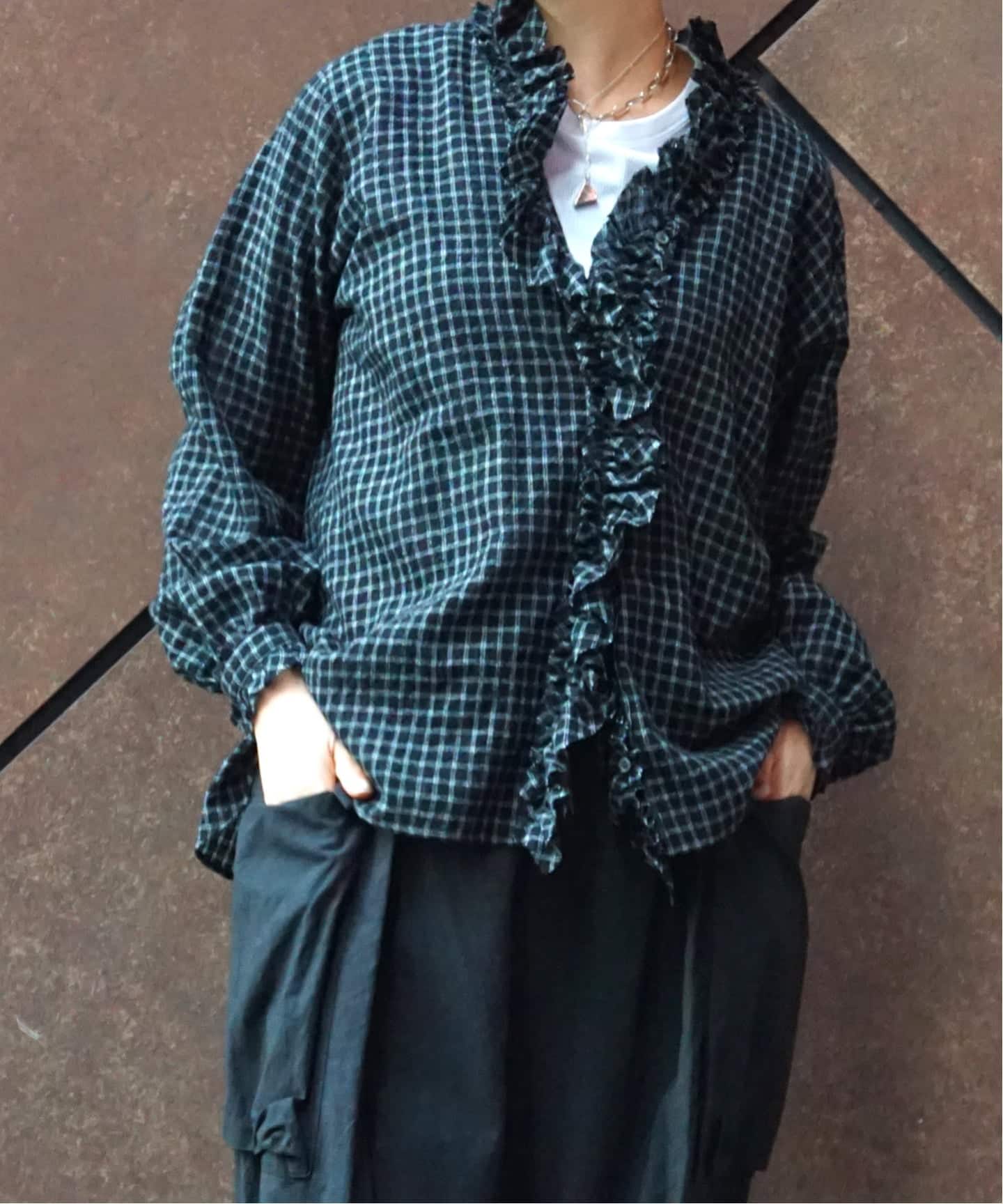 リファイン フリルブラウス（シャツ／ブラウス）｜journal standard