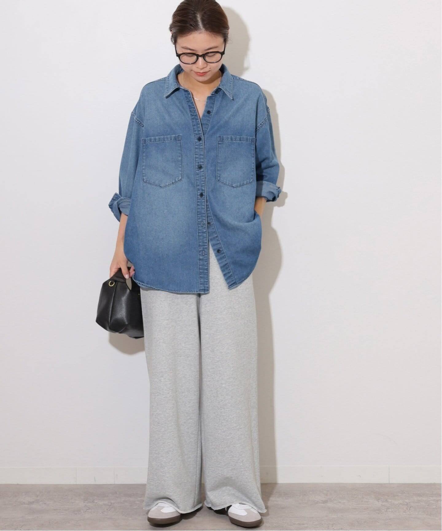 WEB限定追加》デニムオーバーサイズシャツ（シャツ／ブラウス