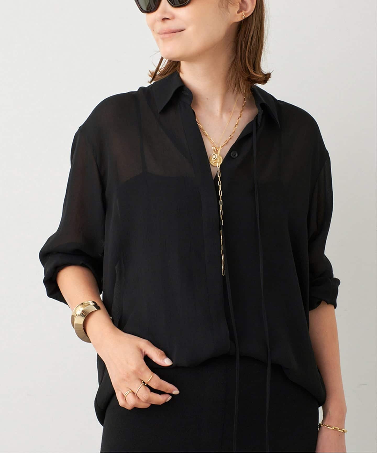 トリアセ シフォン シャツ（シャツ／ブラウス）｜Deuxieme Classe