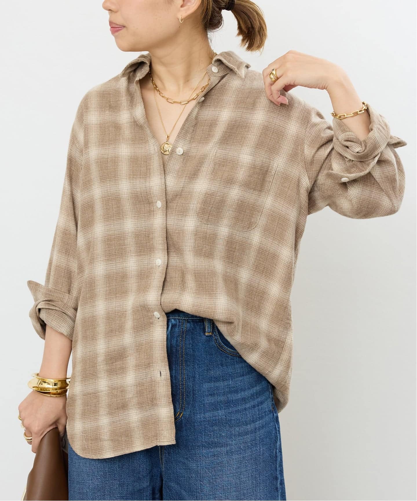 WASHED フランネル シャツ（シャツ／ブラウス）｜Deuxieme Classe