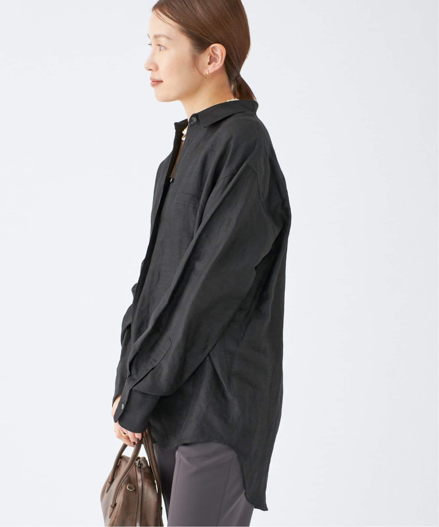 ラミーリヨセルロングシャツ（シャツ／ブラウス）｜IENA（イエナ）の