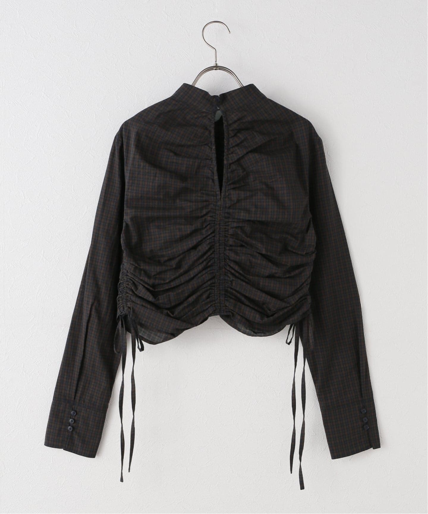 TODAYFUL/トゥデイフル】 Checkgather Compact Blouse（シャツ