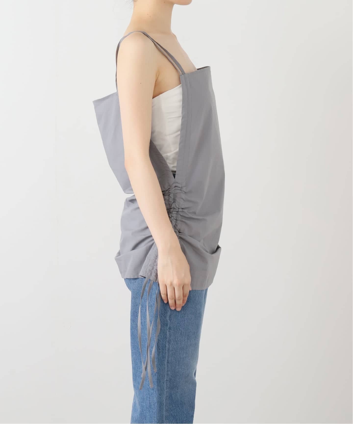 BASERANGE/ベースレンジ】 PICTORIAL STRAP TOP（シャツ／ブラウス