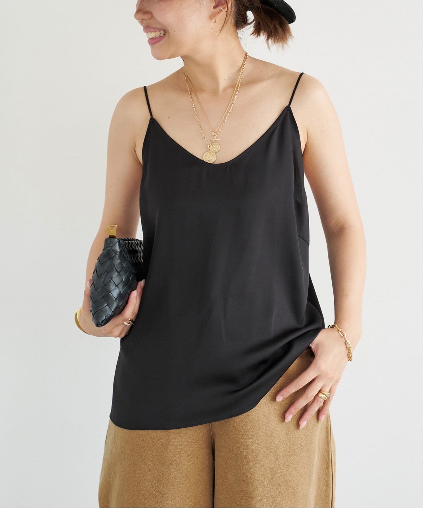 追加 SILK SATIN キャミソール（シャツ／ブラウス）｜Deuxieme Classe