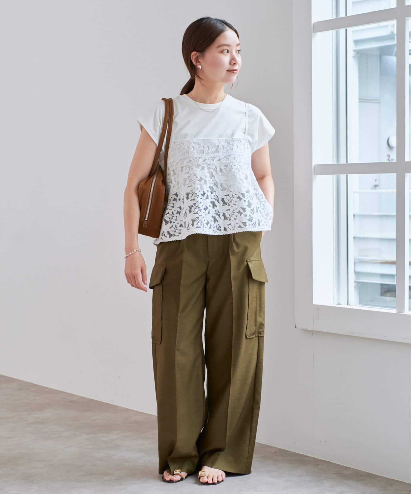 WEB限定/追加》レースショートキャミソール（キャミソール）｜IENA