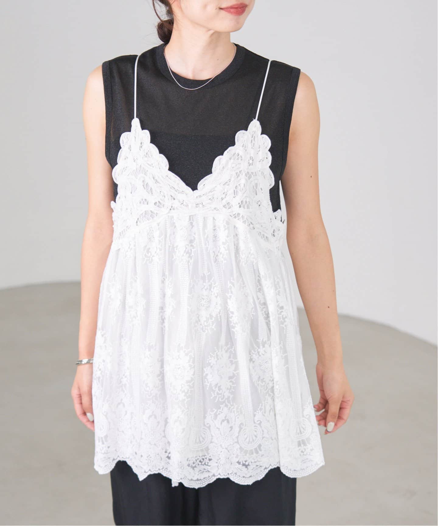 アンティークチュールバテンキャミ（シャツ／ブラウス）｜IENA（イエナ