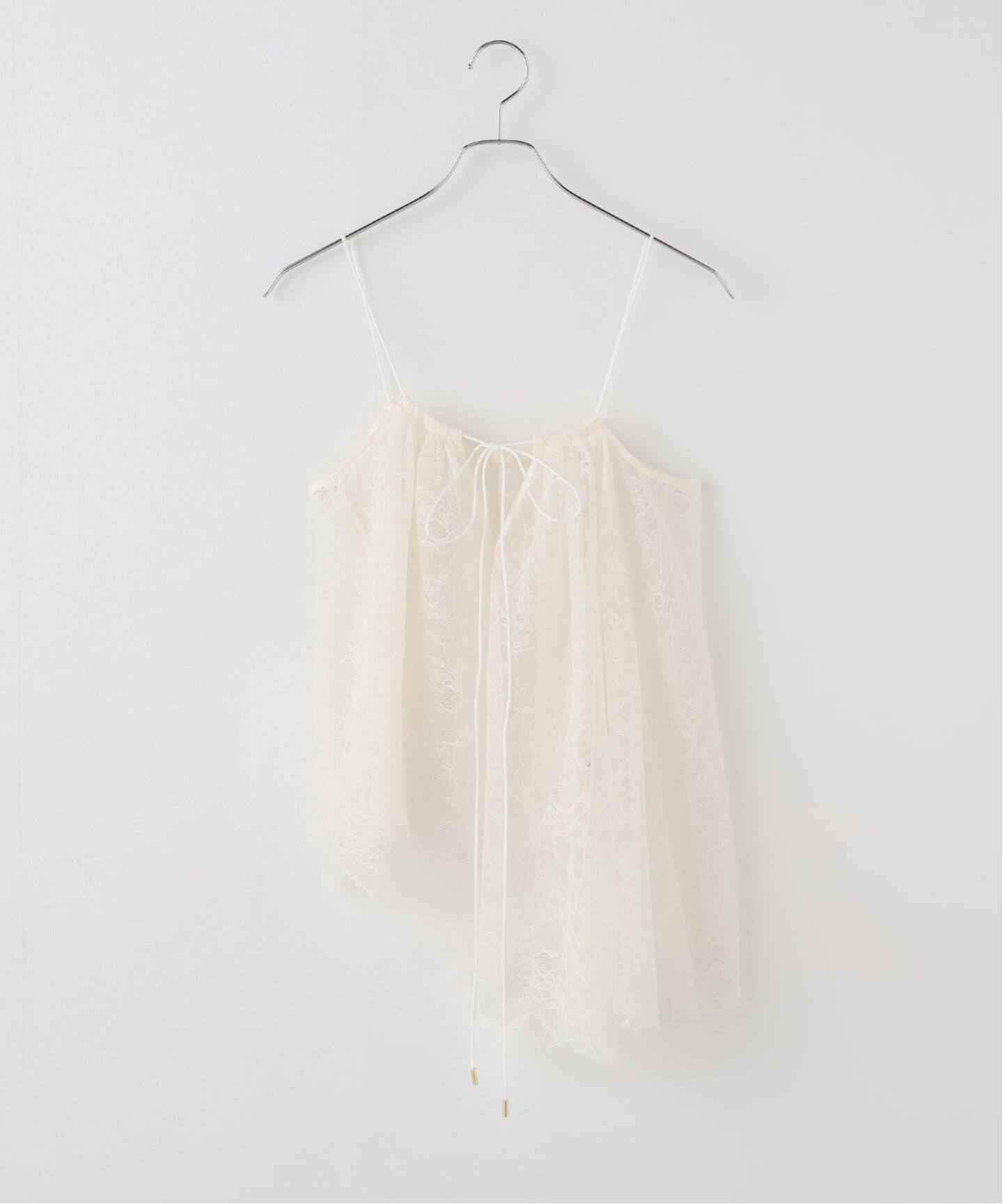 追加》ラッセルレースギャザーキャミ（キャミソール）｜NOBLE