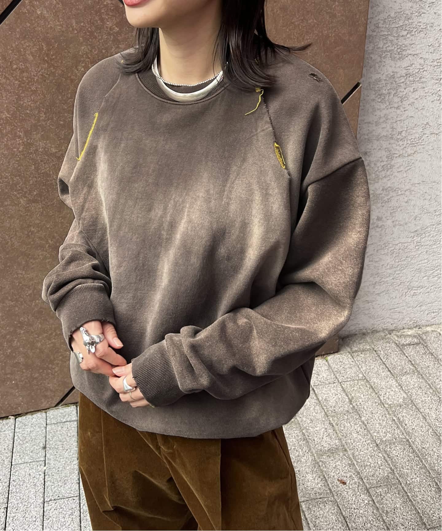 LAYAS/レイヤーズ】 ダメージフウスウェット（スウェット）｜JOURNAL