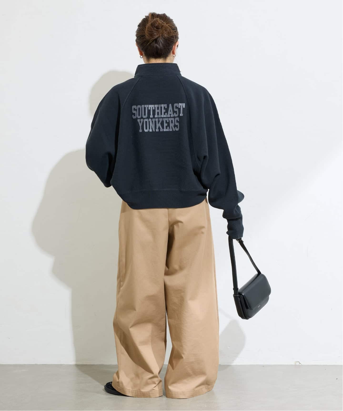 別注【CHAMPION/チャンピオン】for JS ハーフジップスウェット