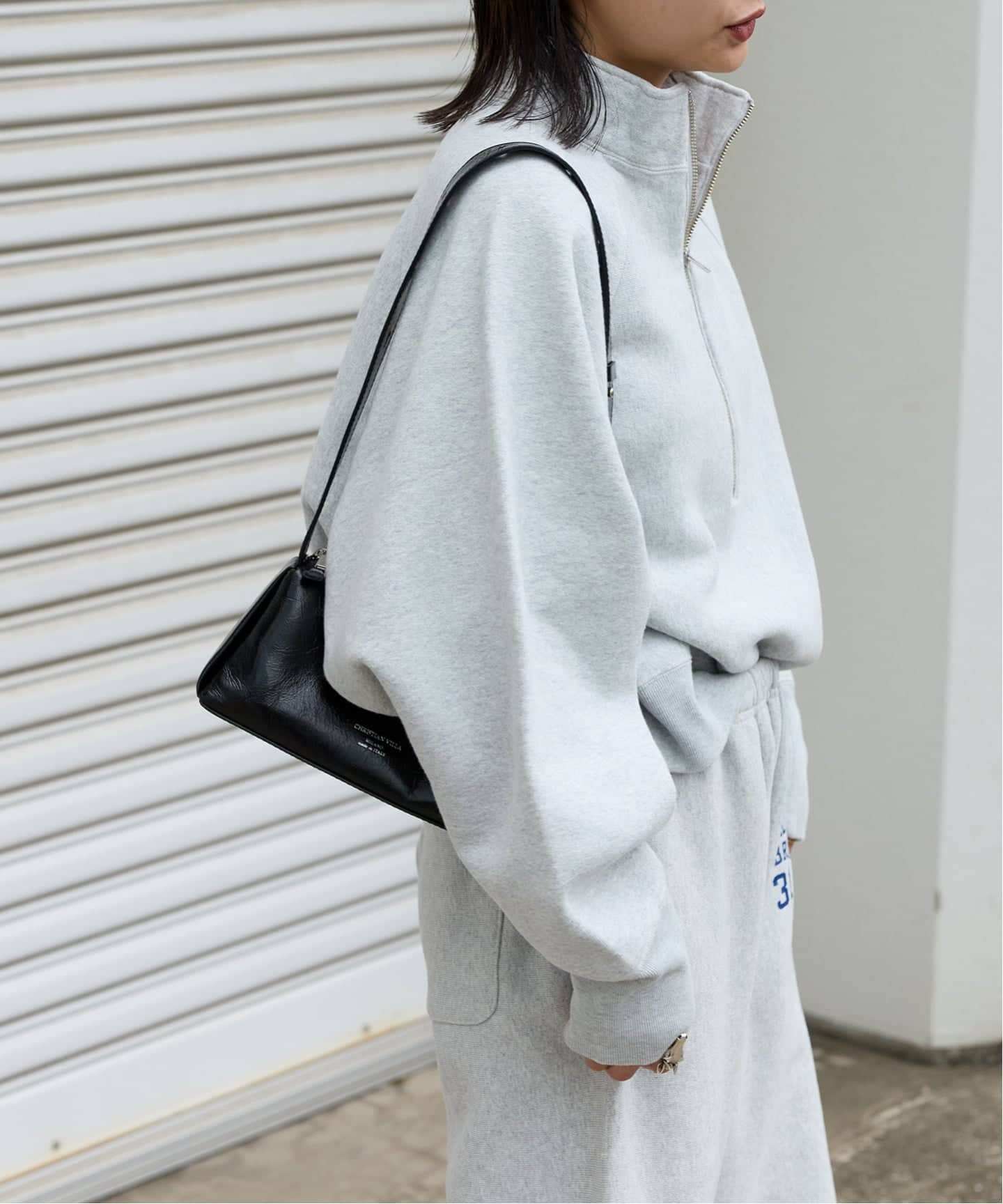 別注【CHAMPION/チャンピオン】for JS ハーフジップスウェット