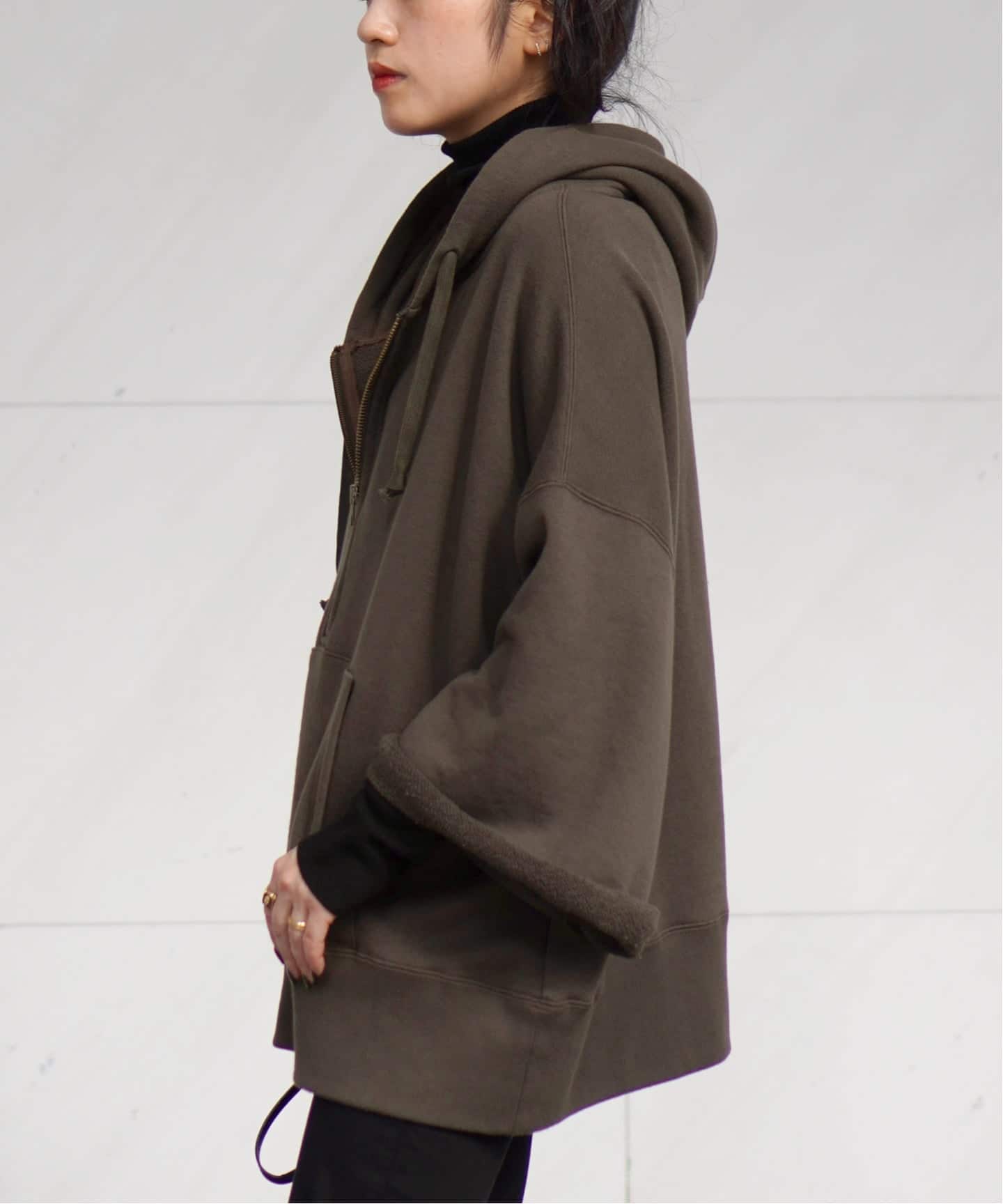 ウールミックスハーフジップフーディ（Tシャツ／カットソー）｜AP