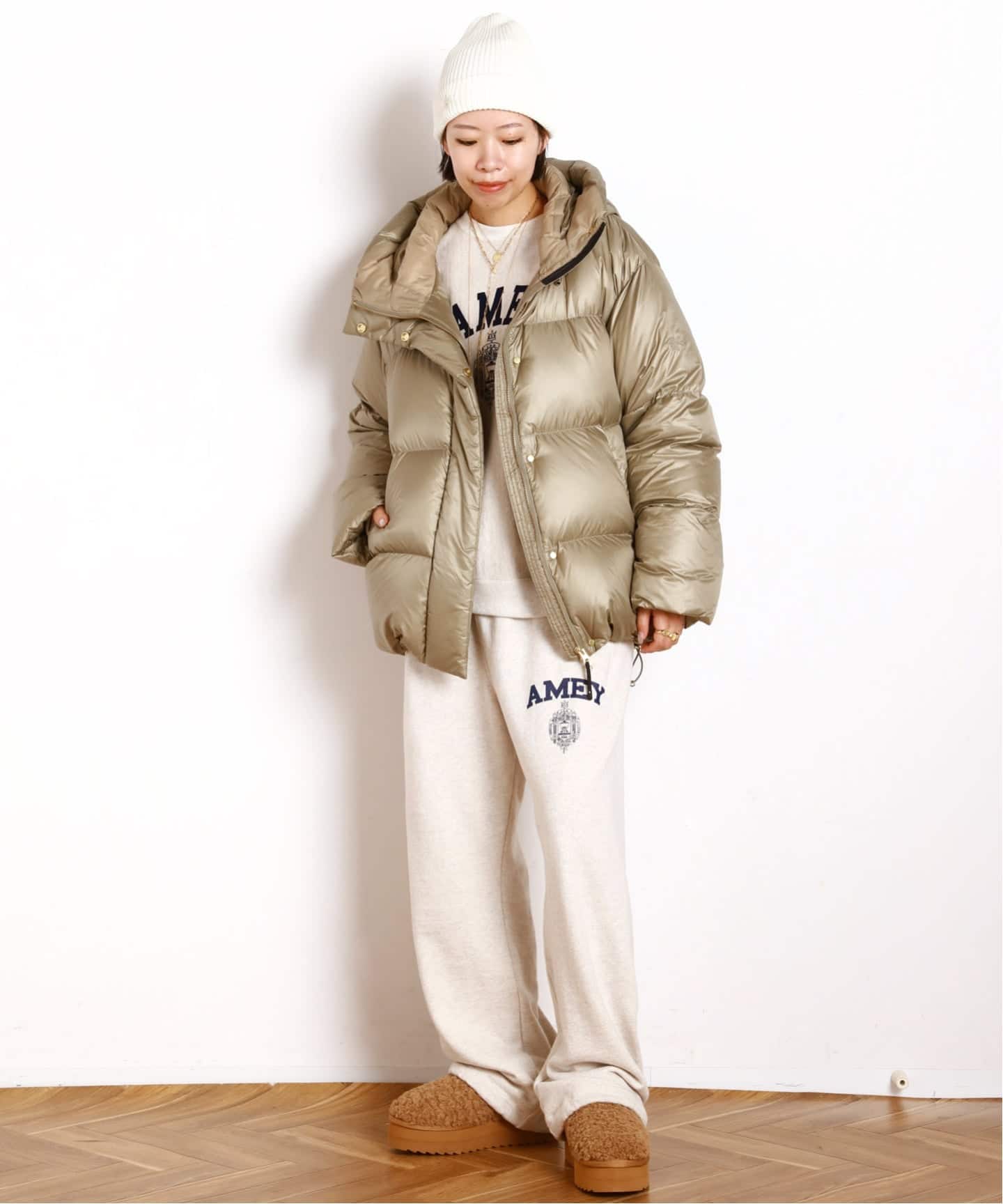 AMERICANA/アメリカーナ】別注AMEY emblem C/N PULLOVER（Tシャツ